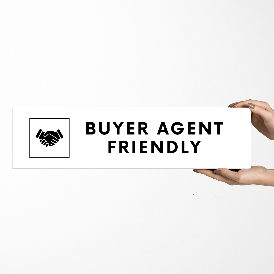 Buyer Agent Friendly Sign Rider | DSR-9 Sign Rider Market Dwellings