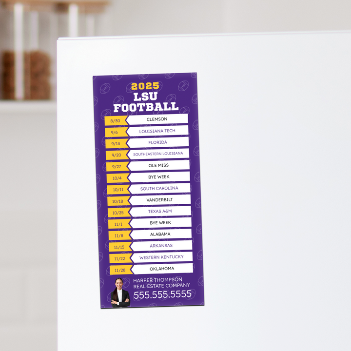 2025 College Football Schedule Magnets Magnet Market Dwellings LSU