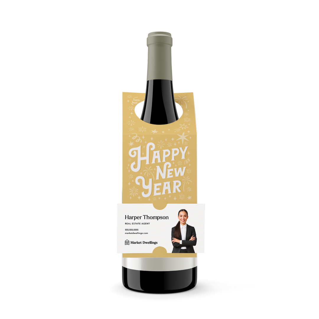 Happy New Year | Bottle Hang Tags Bottle Tag Market Dwellings BUTTERSCOTCH