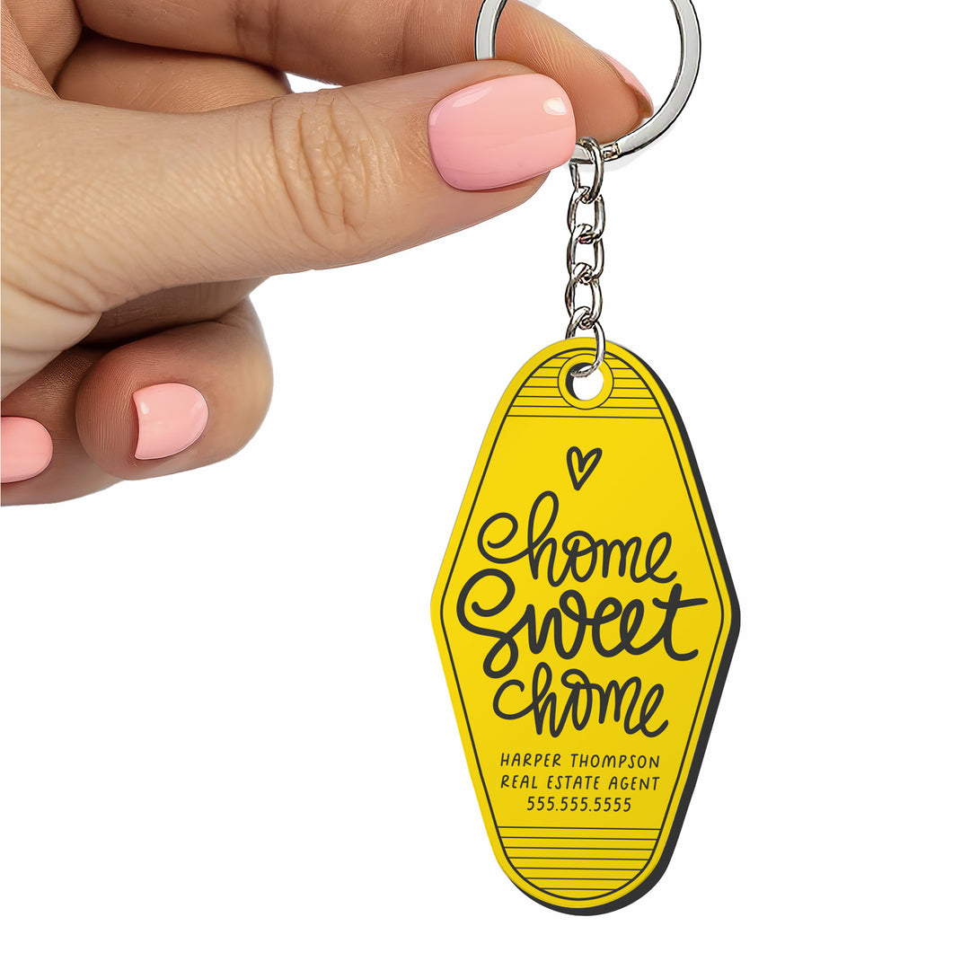 Customizable Home Sweet Home Keychains
