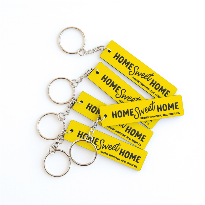 Customizable Home Sweet Home Keychains