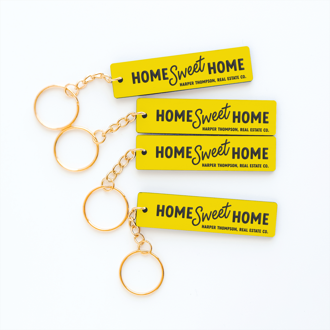 Customizable Home Sweet Home Keychains