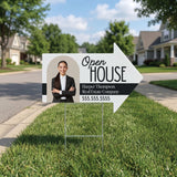 Open House Arrow Yard Sign