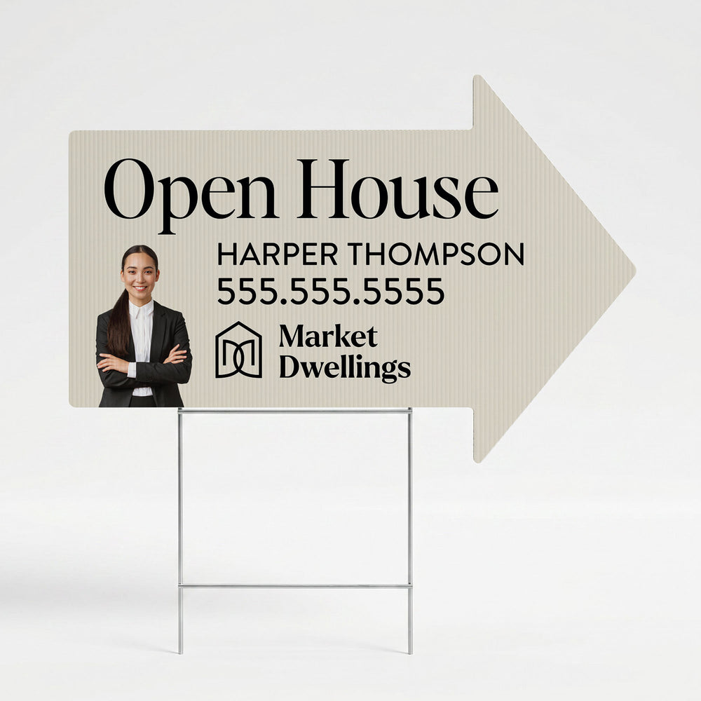 Directional Arrow Yard Sign
