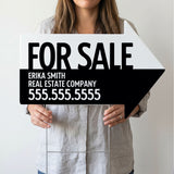 For Sale Directional Arrow Yard Sign