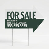 For Sale Directional Arrow Yard Sign