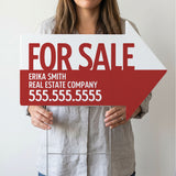 For Sale Directional Arrow Yard Sign