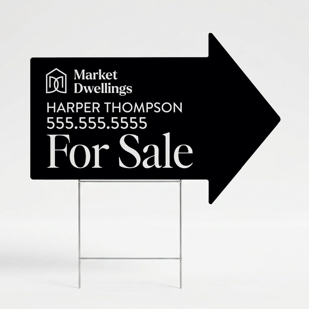 Directional Arrow Yard Sign