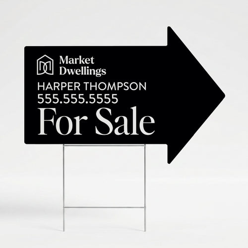 Directional Arrow Yard Sign
