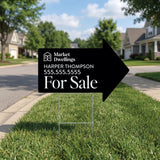 Directional Arrow Yard Sign