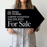 Directional Arrow Yard Sign