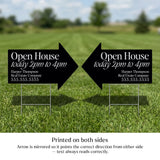 Open House Arrow Yard Sign