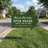 Open House Arrow Yard Sign