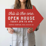 Open House Arrow Yard Sign