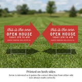 Open House Arrow Yard Sign