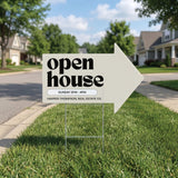 Open House Arrow Yard Sign