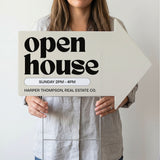 Open House Arrow Yard Sign