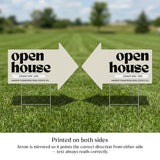 Open House Arrow Yard Sign