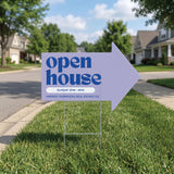 Open House Arrow Yard Sign