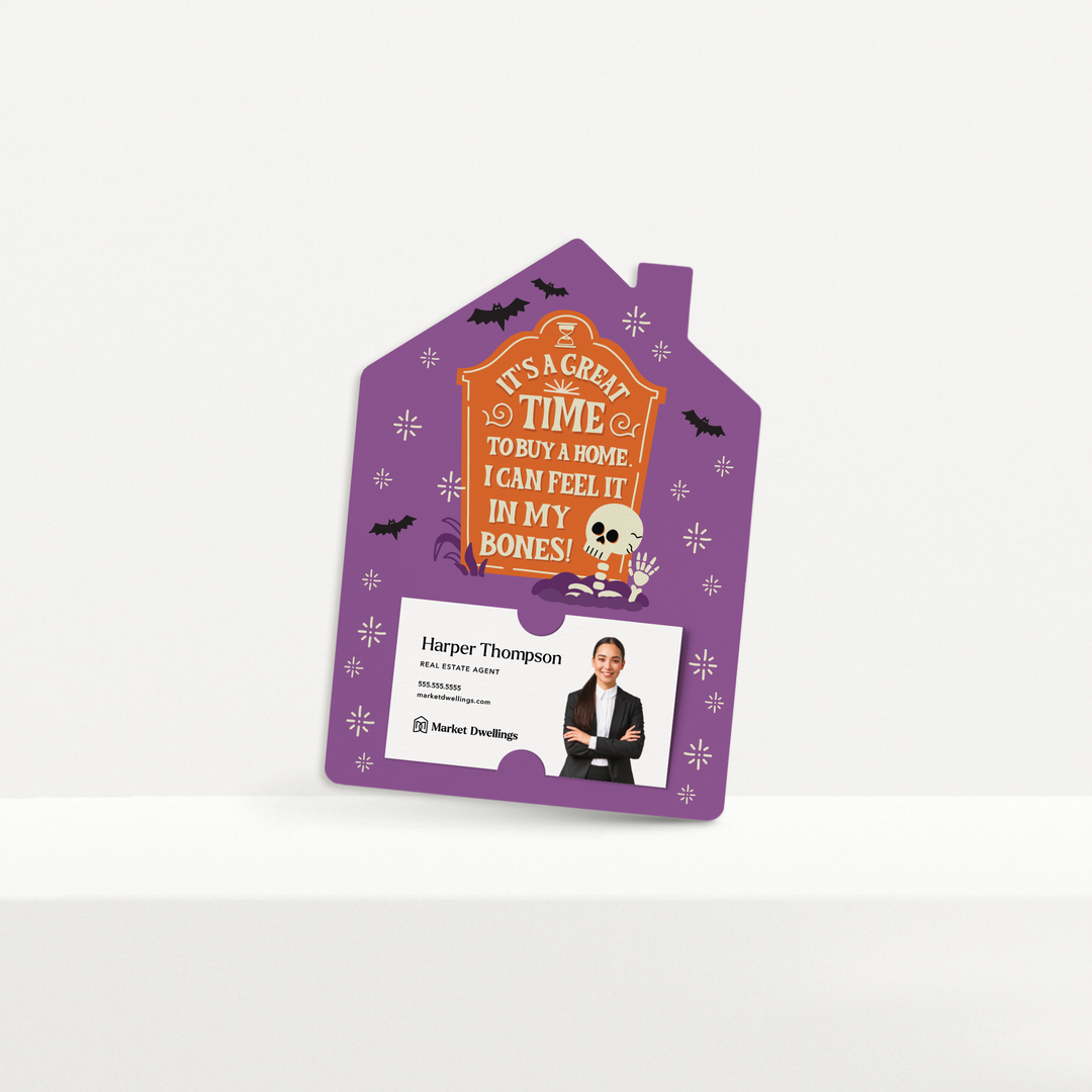 Set of It's A Great Time To Buy A Home. I Can Feel It In My Bones! | Halloween Mailers | Envelopes Included | M281-M001 Mailer Market Dwellings   