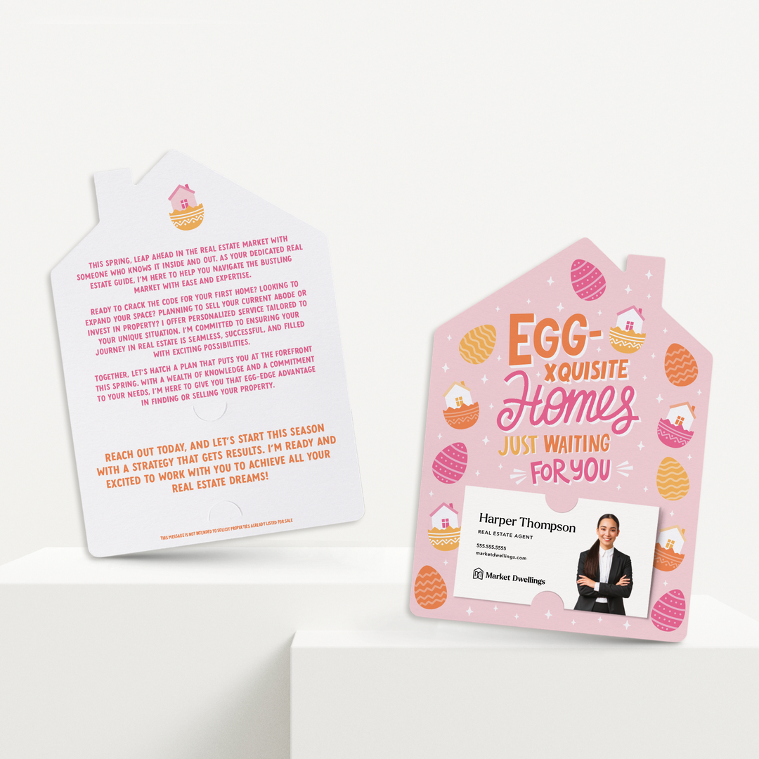 Set of Egg-xquisite Homes Just Waiting For You | Mailers | Envelopes Included | M264-M001-AB Mailer Market Dwellings PINK SHERBET  