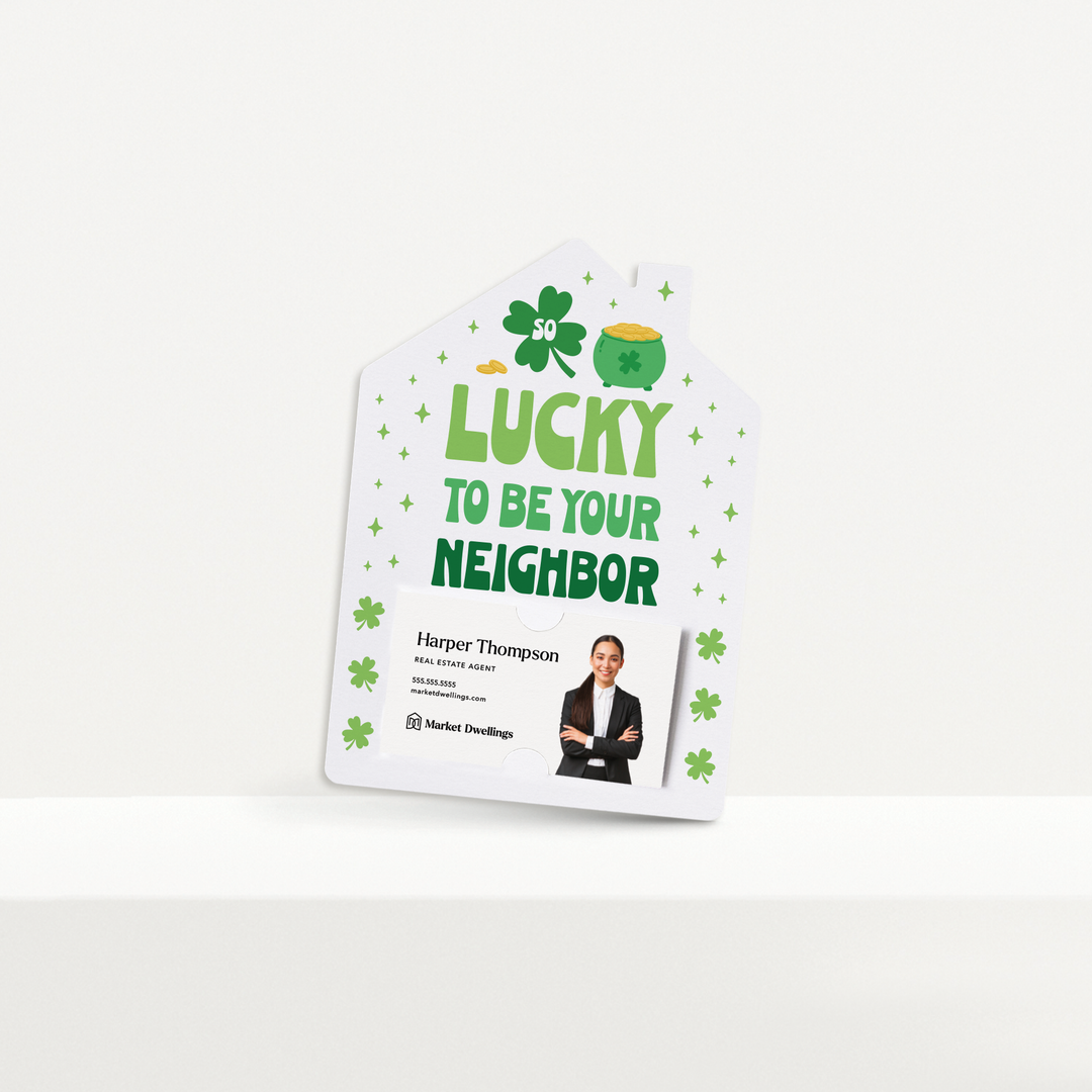 Set of So Lucky To Be Your Neighbor | St. Patrick's Day Mailers | Envelopes Included | M250-M001 Mailer Market Dwellings   