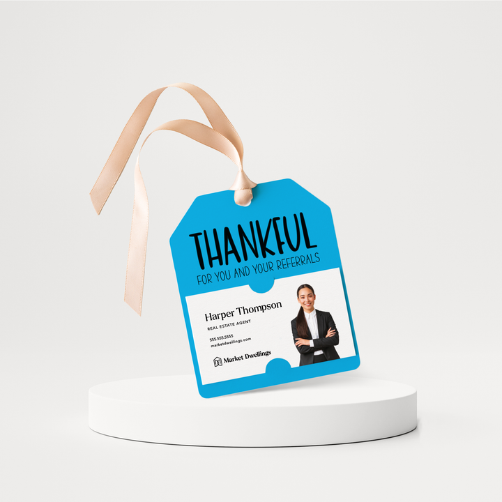Thankful For You and Your Referrals | Pop By Gift Tags | 75-GT001 Gift Tag Market Dwellings ARCTIC  
