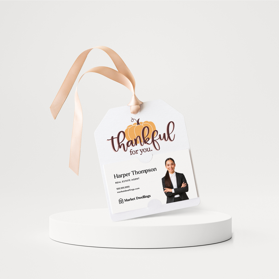 Thankful For You Gift Tags | Thanksgiving | Pop By Gift Tags | 100-GT001 Gift Tag Market Dwellings   