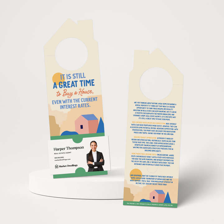 It is still a great time to buy a house | Door Hangers | 290-DH002 Door Hanger Market Dwellings   