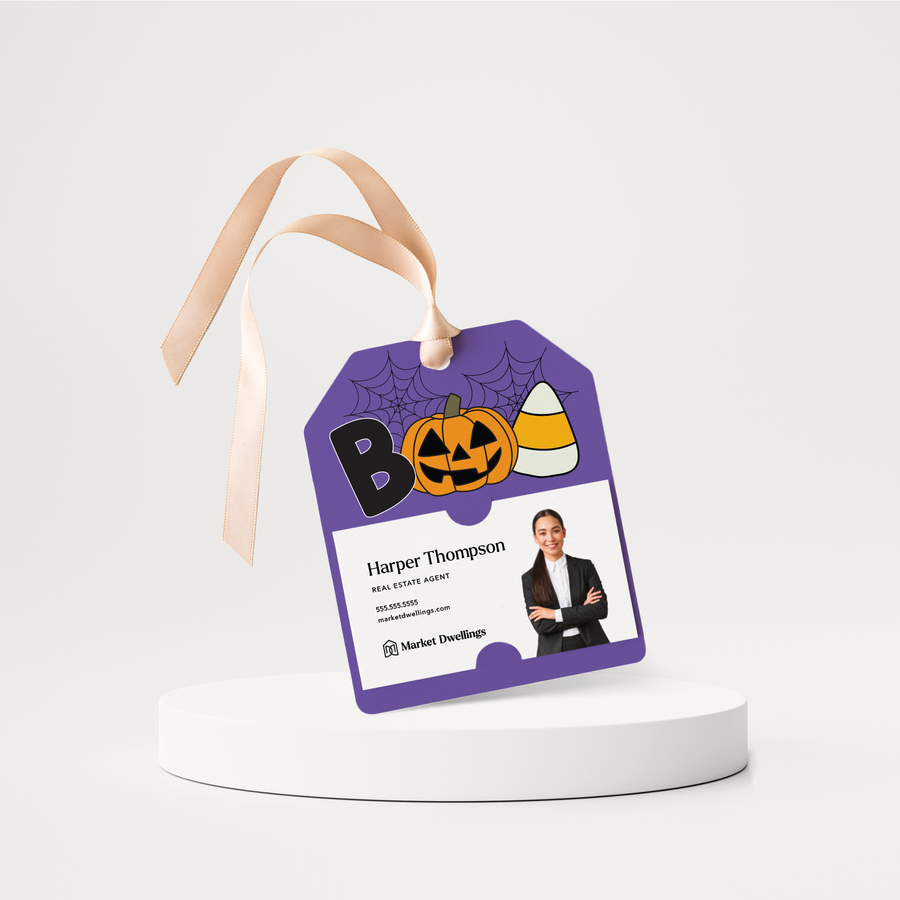 Boo Halloween Gift Tags | 132-GT001 Gift Tag Market Dwellings   