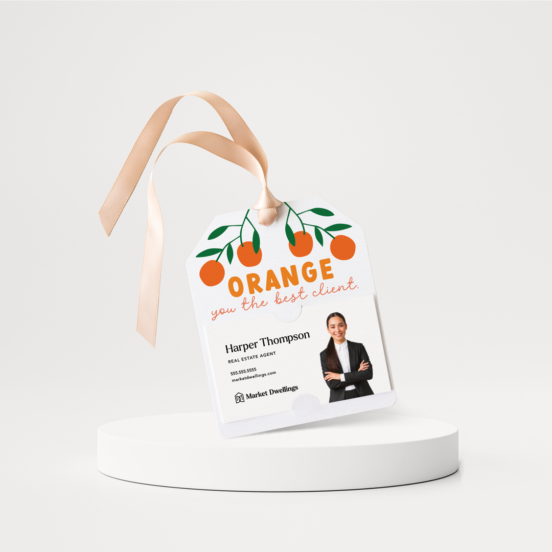 Orange You The Best Client Gift Tags | 120-GT001 Gift Tag Market Dwellings   