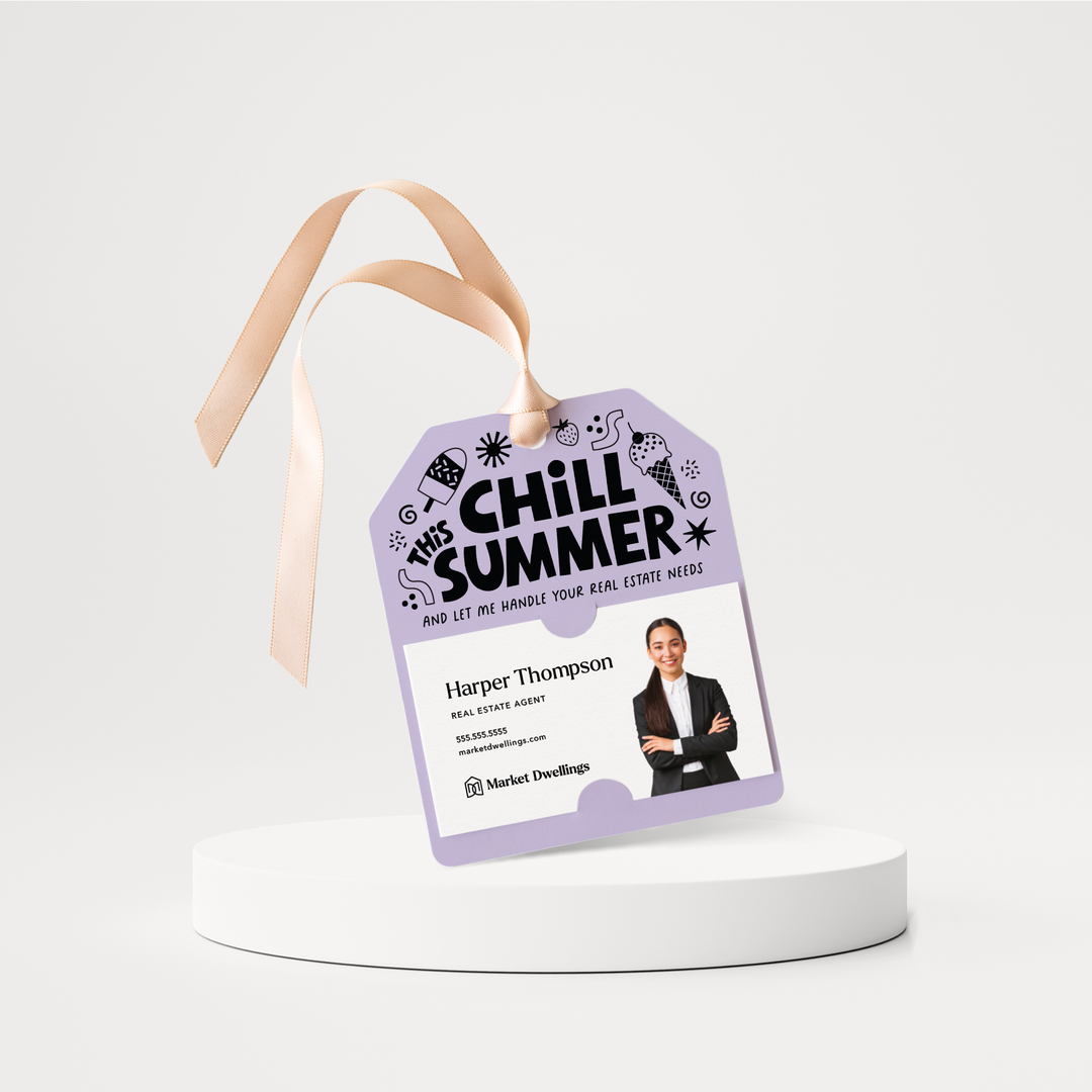 Chill this Summer Real Estate | Pop By Gift Tags | 111-GT001 Gift Tag Market Dwellings LIGHT PURPLE  