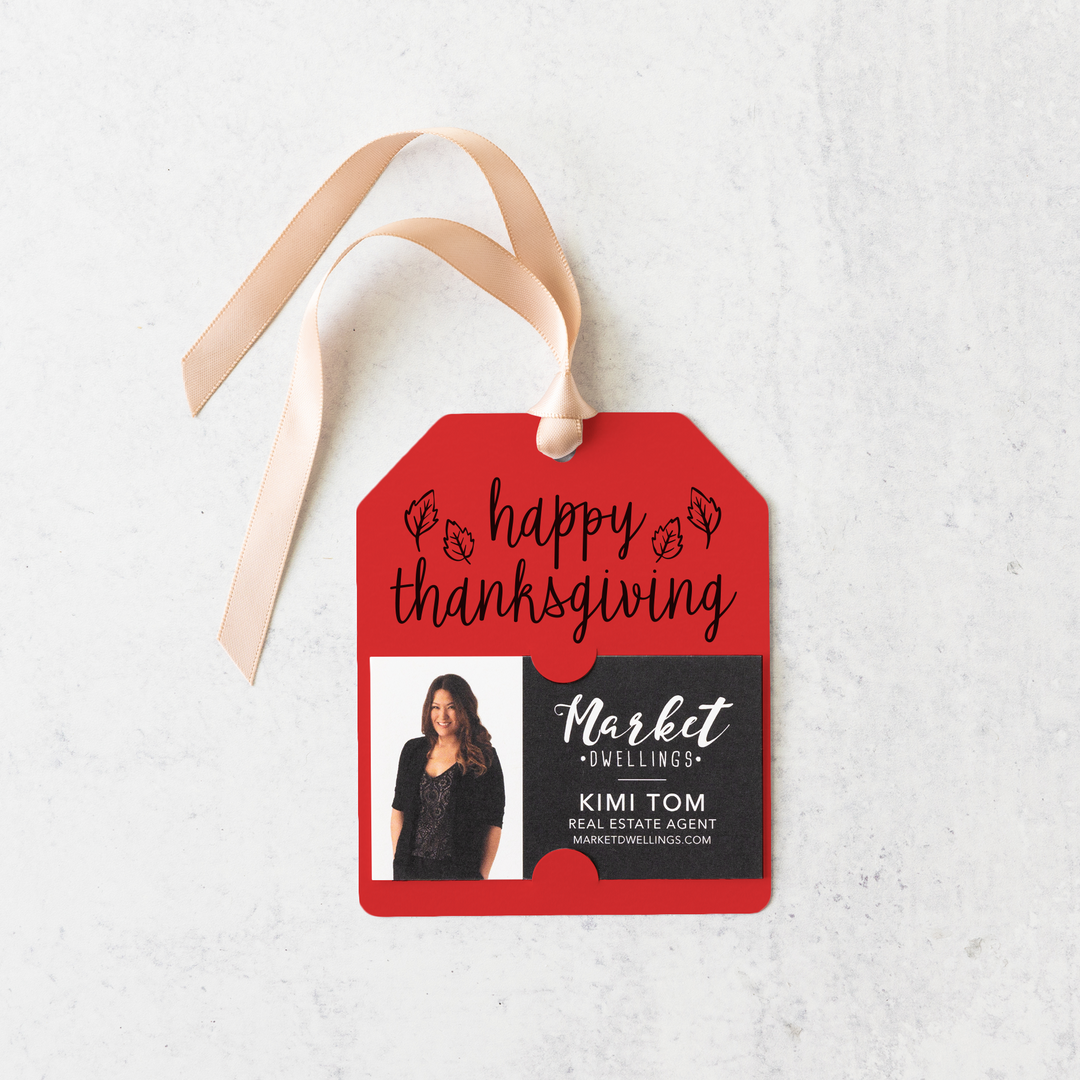 Happy Thanksgiving | Whimsical Pop By Gift Tags | 25-GT001 Gift Tag Market Dwellings   