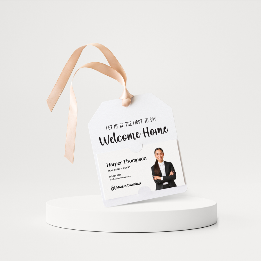 Welcome Home | Housewarming Pop By Gift Tags | 55-GT001 Gift Tag Market Dwellings WHITE  