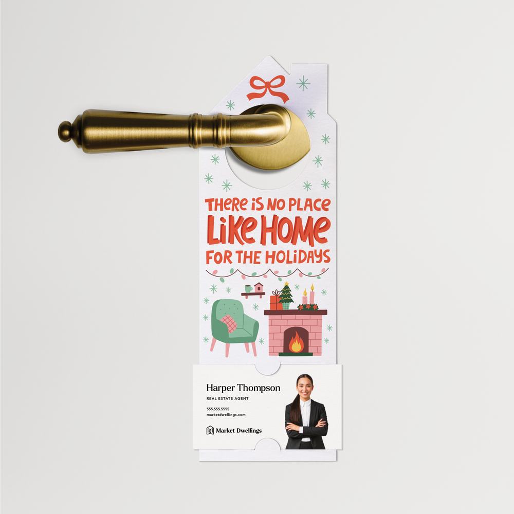There Is No Place Like Home For The Holidays | Christmas Winter Door Hangers | 122-DH002 Door Hanger Market Dwellings   