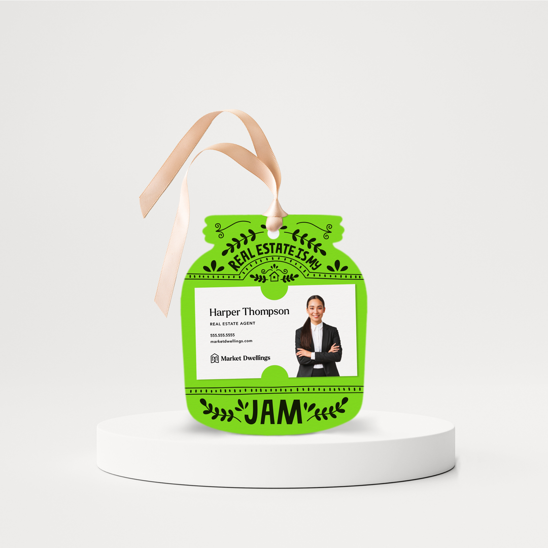 Real Estate Is My Jam Pop By Gift Tags | 3-GT003 Gift Tag Market Dwellings GREEN APPLE  