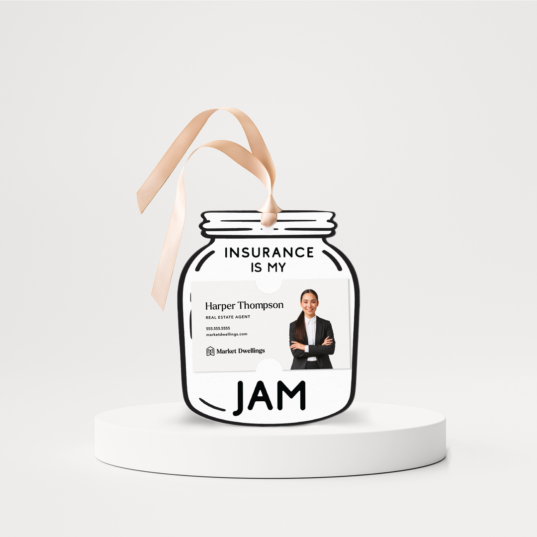 Insurance is my Jam | Pop By Tags | 24-GT003 Gift Tag Market Dwellings WHITE  