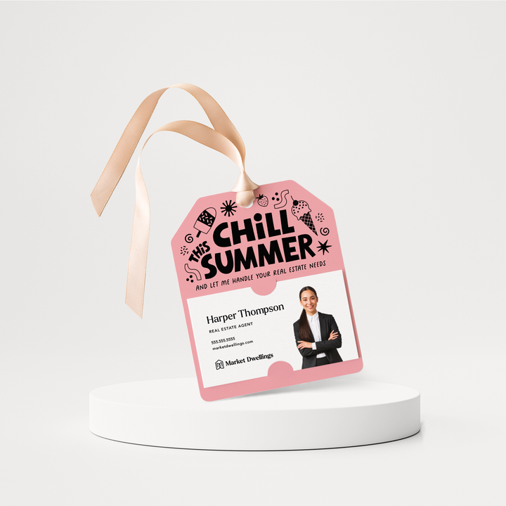 Chill this Summer Real Estate | Pop By Gift Tags | 111-GT001 Gift Tag Market Dwellings LIGHT PINK  