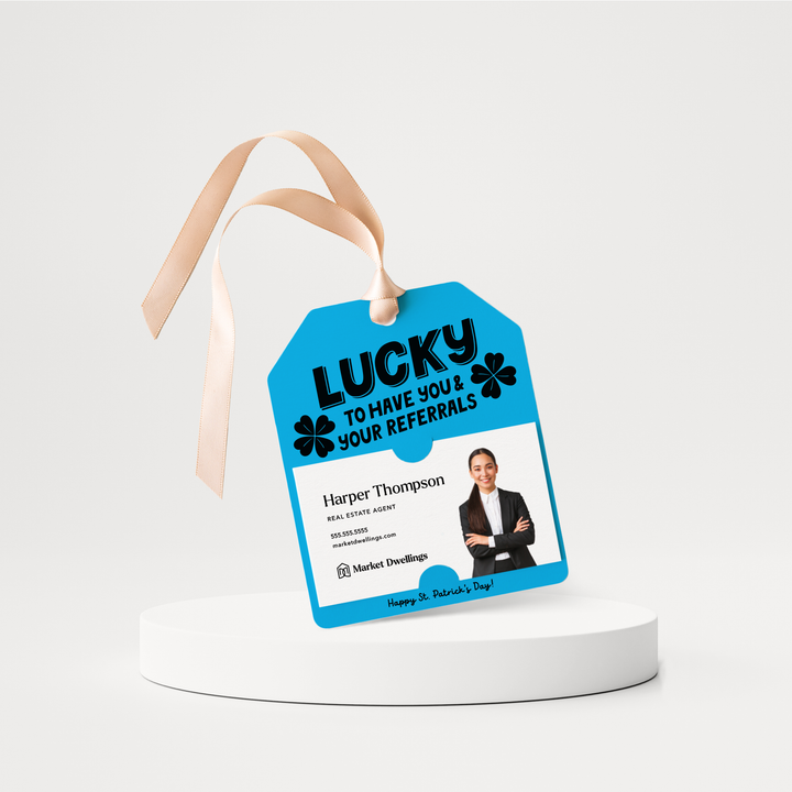 Lucky To Have You & Your Referrals | St. Patrick's Day Gift Tags | 173-GT001 Gift Tag Market Dwellings ARCTIC  