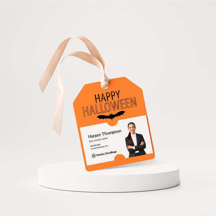 Happy Halloween | Halloween Pop By Gift Tags | 33-GT001 Gift Tag Market Dwellings CARROT  