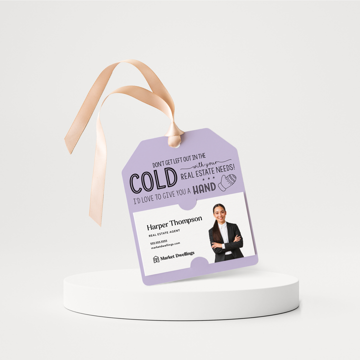 Don't Get Left Out in the Cold Real Estate Gift Tags | Pop By Gift Tags | 54-GT001 Gift Tag Market Dwellings LIGHT PURPLE  