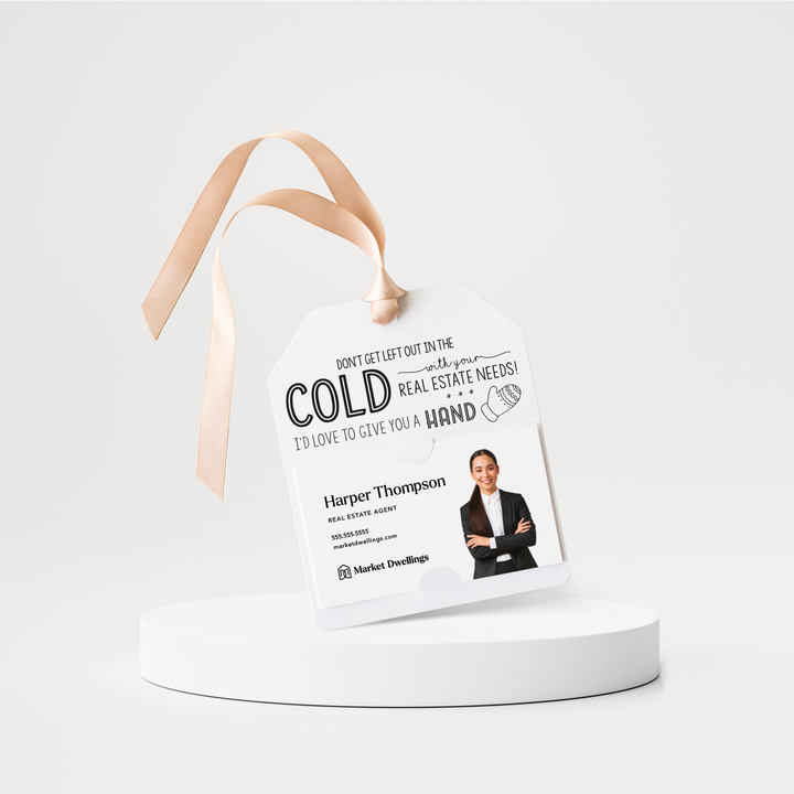 Don't Get Left Out in the Cold Real Estate Gift Tags | Pop By Gift Tags | 54-GT001 Gift Tag Market Dwellings WHITE  