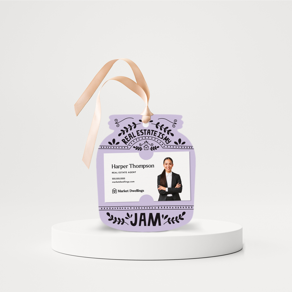 Real Estate Is My Jam Pop By Gift Tags | 3-GT003 Gift Tag Market Dwellings LIGHT PURPLE  
