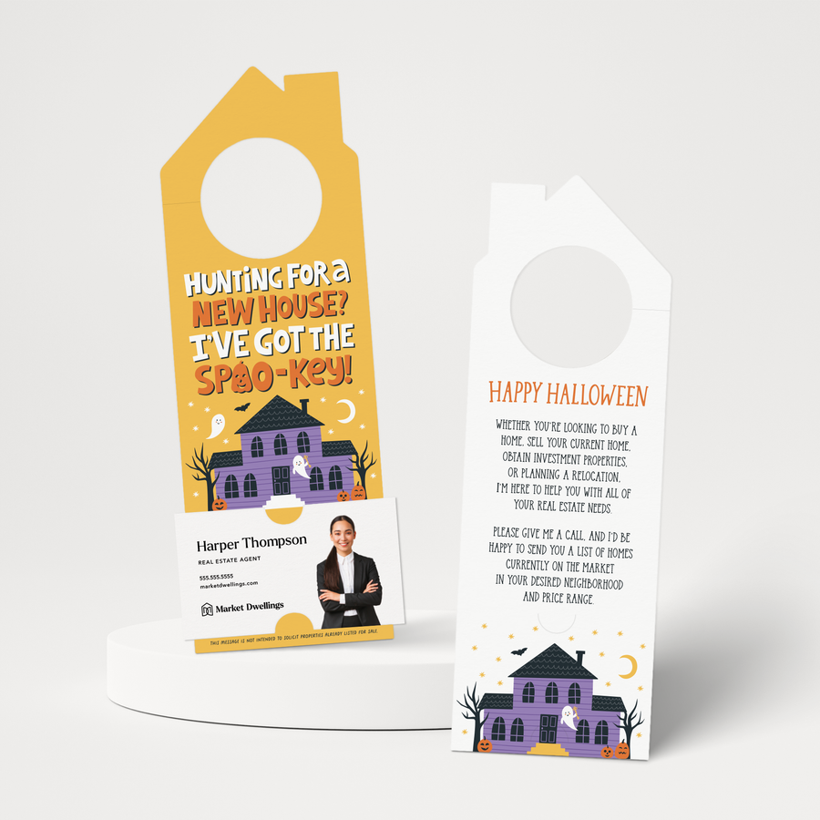 Hunting For a New House? I've Got the Spoo-Key! | Halloween Door Hangers | 106-DH002 Door Hanger Market Dwellings   