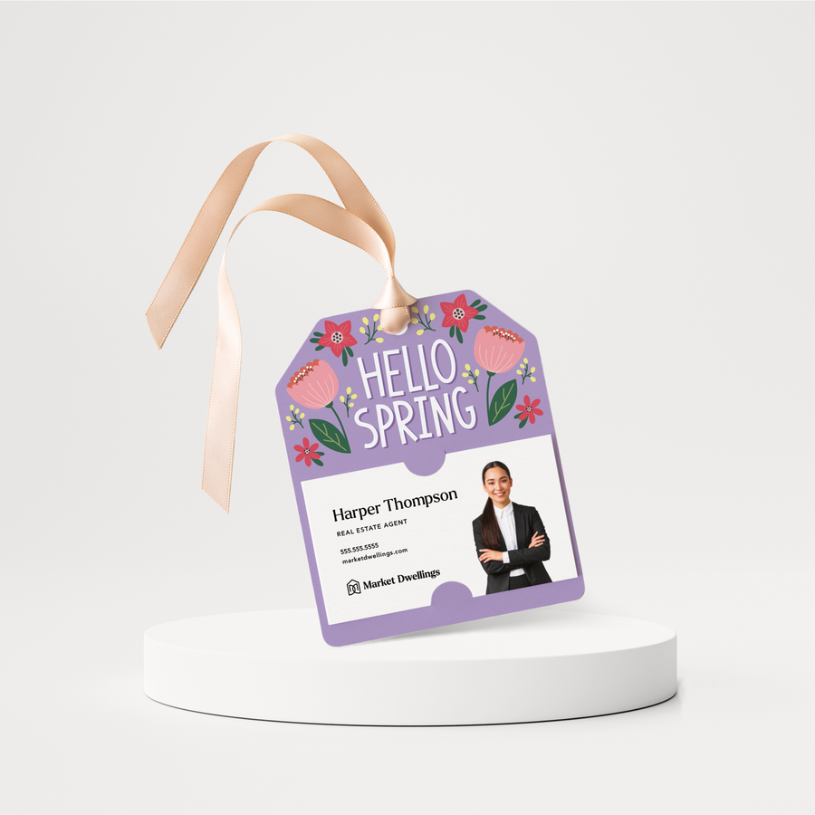 Hello Spring | Spring Gift Tags | 188-GT001 Gift Tag Market Dwellings   