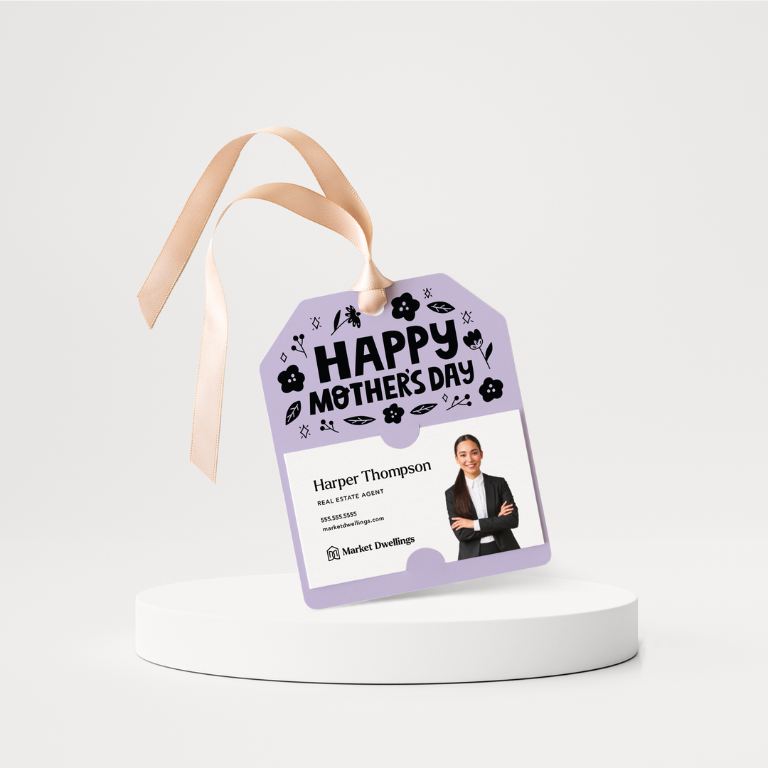 Happy Mother's Day | Pop By Gift Tags | 109-GT001 Gift Tag Market Dwellings LIGHT PURPLE  