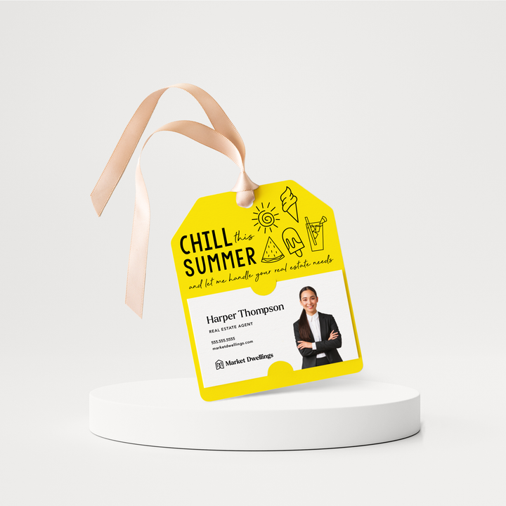 Chill this Summer Real Estate | Pop By Gift Tags | 57-GT001 Gift Tag Market Dwellings LEMON  