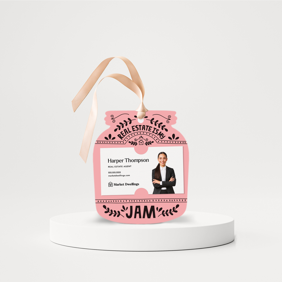 Real Estate Is My Jam Pop By Gift Tags | 3-GT003 Gift Tag Market Dwellings LIGHT PINK  