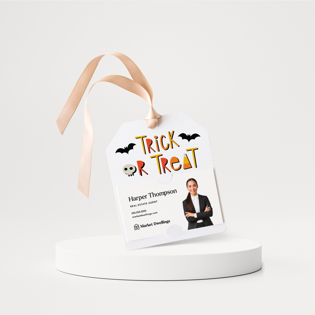 Trick or Treat Happy Halloween Gift Tags | Pop By Gift Tags | H3-GT001 Gift Tag Market Dwellings   