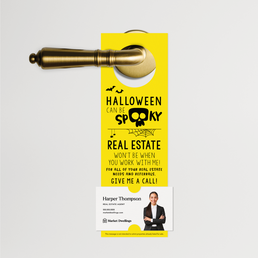 Halloween Can Be Spooky | Door Hangers | 10-DH001 Door Hanger Market Dwellings LEMON  